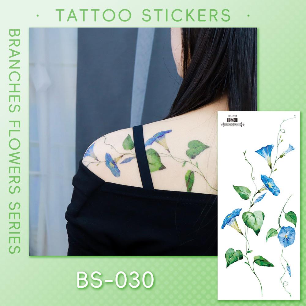 Ricalon Halloween Vein & Lightning Flame Tattoo Stickers, Waterproof & Sweatproof