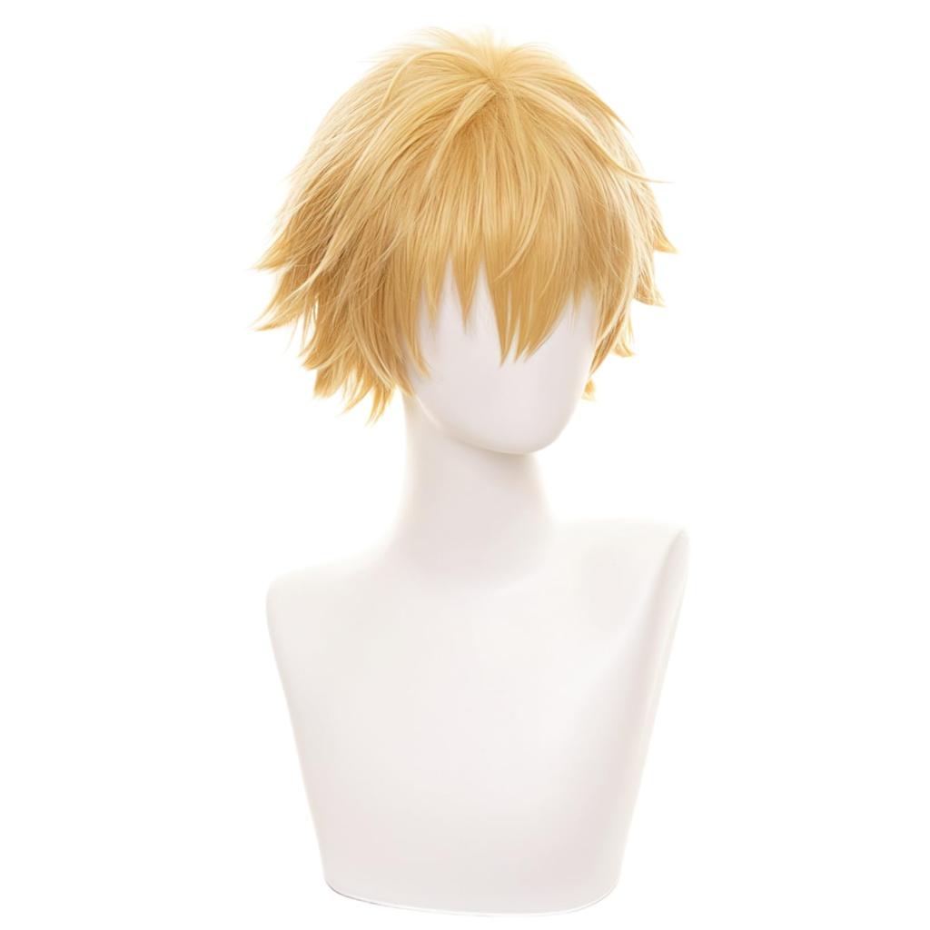 Akixen Chainsaw Man Denji Cosplay Anime Fashion School Cultural Heat Resistant Wig, Hairnet, Gift, Event, Halloween, Christmas, Disguise, Festival,