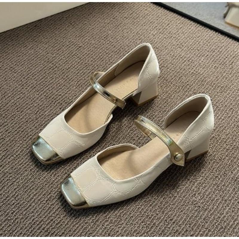 

Mary Jane shoes new spring and autumn with skirts thick heels high heels versatile fairy shoes gentle single shoes 39