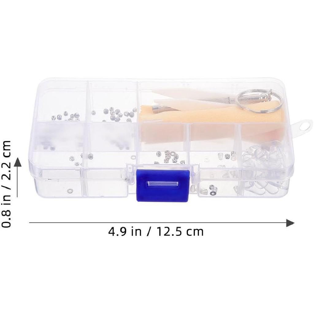 1Set Glasses Repair Kit with Screws Eyeglasses Replacement Nuts Metal Sunglasses Nuts for Quick Repairs Includes Essential Tools for Eyewear