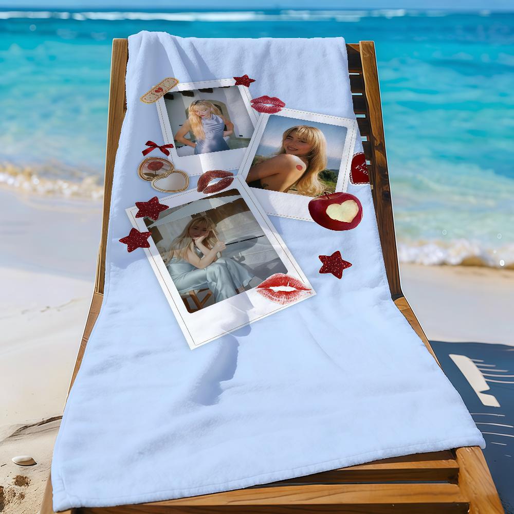 Singer S-Sabrina C-Carpenter Towel Sports Quick Dry Travel Camping Gear Sandproof Soft Light Large Beach Towel
