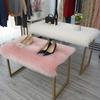 White Faux Fur Display Mat for Surfaces and Decor