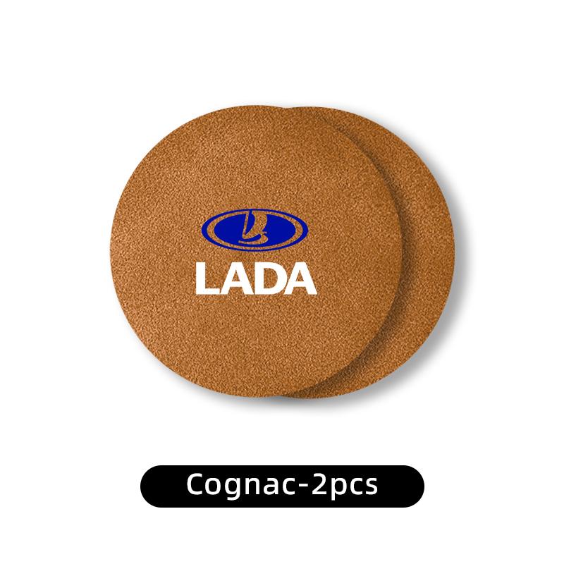 2PCS Car Coaster Cup Holder Anti-slip Accessories For Lada Vesta Niva Samara Kalina Largus Priora Xray Granta NN99