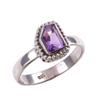 Natural Pink Amethyst Gemstone 925 Solid Sterling Silver Jewelry Ring S.9 T6o11