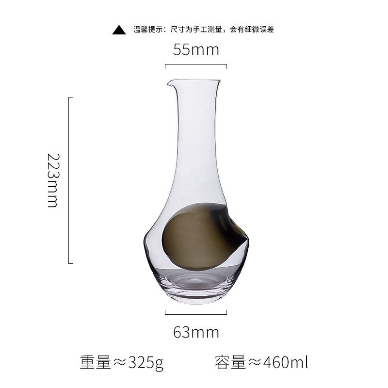 Japanese Crystal Glass Ice Wine Decanter Home Use Hole Design Sake Carafe Hamster Pot Cold Brew Coffee Maker