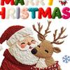 Christmas Window Stickers Santa Clauds Elk Decals Waterproof PVC Christmas Tree