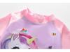 2026 Girls' One-Piece Swimsuit: Cute, Sun-Protective, Short Sleeves, Shorts for Surfing & Pool Activities