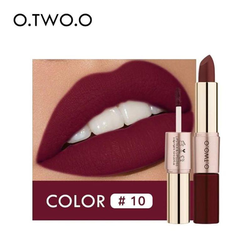 O.TWO.O - 2 in 1 Matte Liquid Lipstick - 4 Colours
