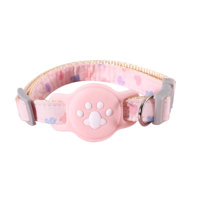 Weiches Hundehalsband Niedlich Aussehend Bequemes Stoffpositionierungs-Hundehalsband für Garten Terrasse Rosa