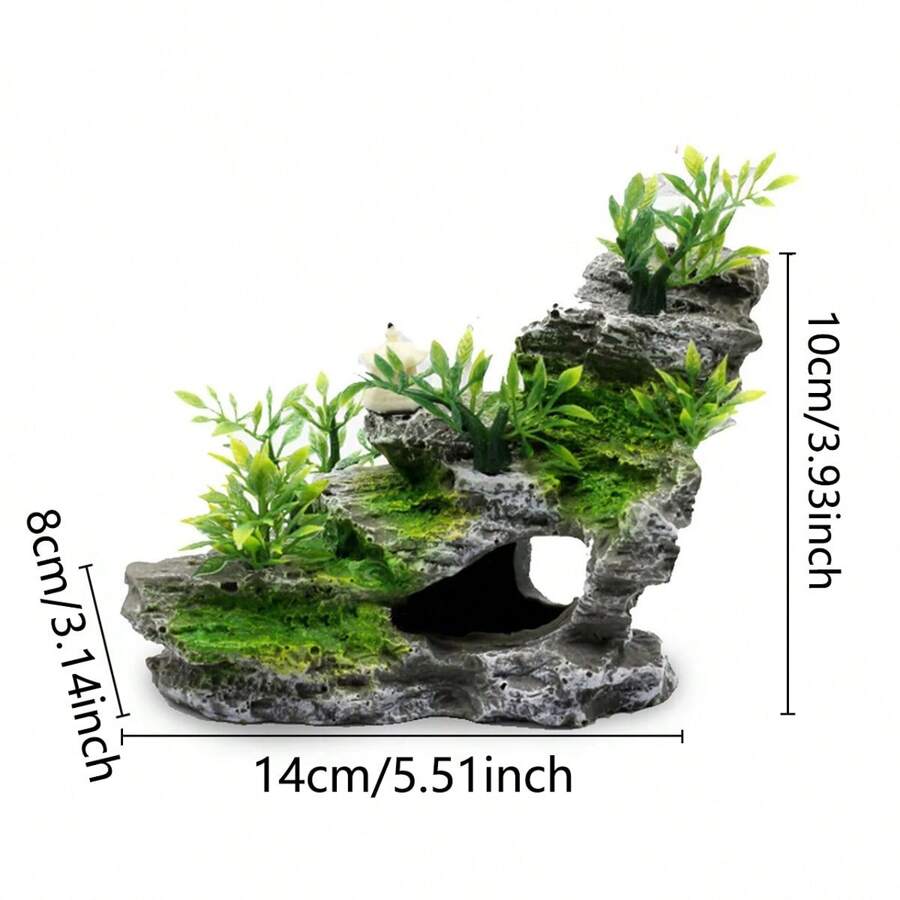 Man-Made Simulation Rockery Fish Tank Landscaping Package Resin Rockery Aquarium Decorative Stone Rockery To Avoid Tree Holes