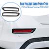 CARBON FIBER Look Rear Fog Light Lamp Cover Decor Trim For 2020-23 Nissan Sentra