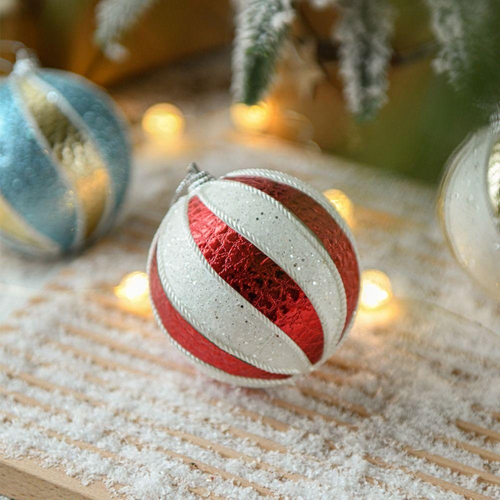3pcs Delicate Christmas Ball Set Creative Hanging Ornament Crafts Christmas Tree Pendant Holiday