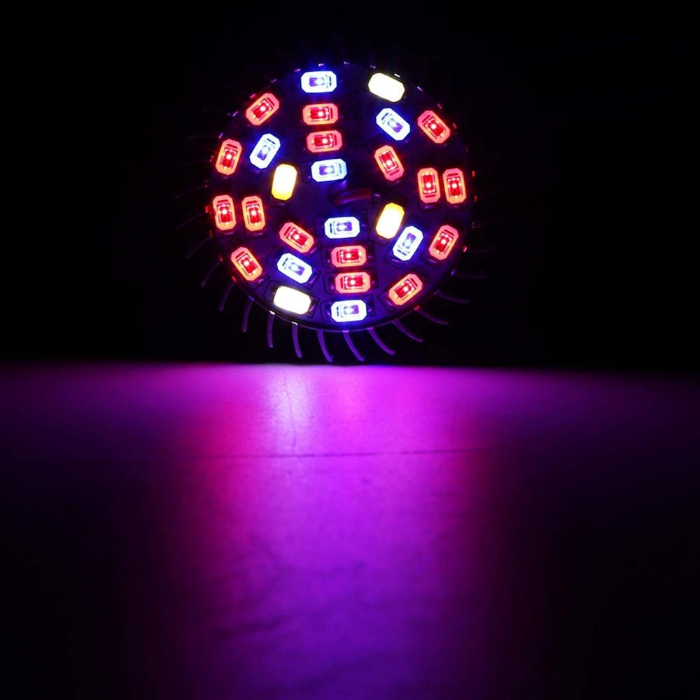28W Power Led Grow Light 85V-265V Plant Grow Lamp Practical Growing Lamp Bulb  DIY Hydroponics