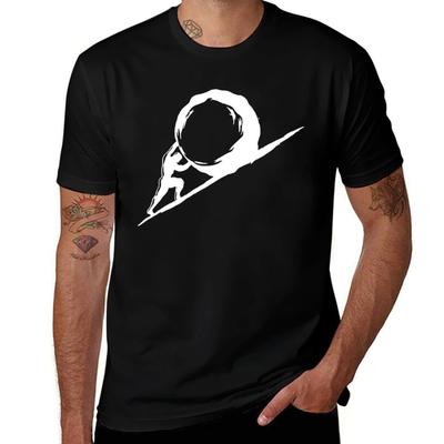 Sisyphus T-Shirt Man T Shirts Cotton Anime T Shirts Oversize T Shirts for Man Pack Cotton T-Shirt
