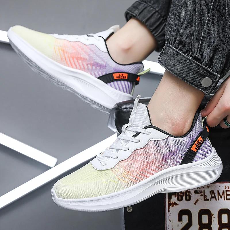 Mesh Super Light Men Running Sneakers Fashion Breathable Tenis Masculino Outdoor Wear-resisting Athletic Shoes Large Size 39-50