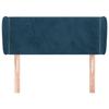 Maison Exclusive - Tête de lit avec oreilles Bleu foncé 103x23x78/88 cm Velours