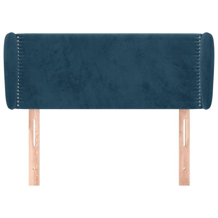 Maison Exclusive - Tête de lit avec oreilles Bleu foncé 103x23x78/88 cm Velours