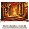 1 piece of 2D background fabric, a colorful forest path in autumn, suitable for living room, bedroom and office.