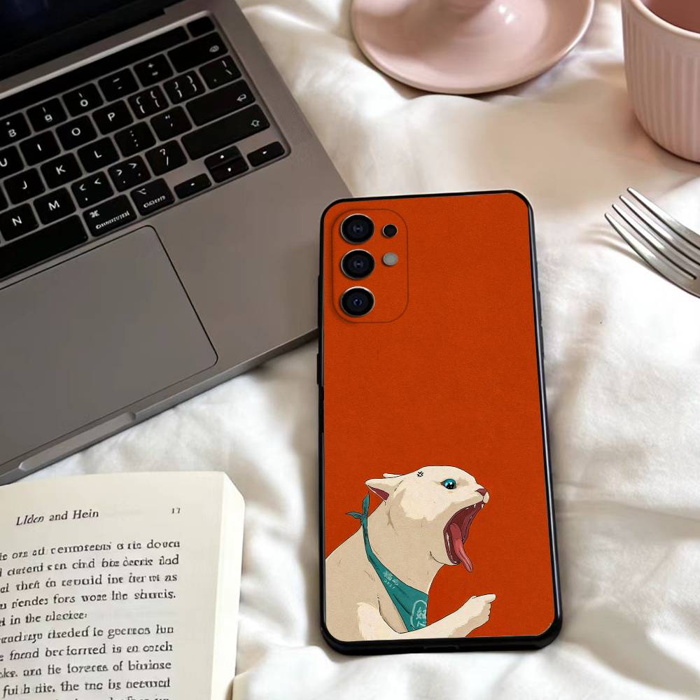 Cute cat couple patterns Phone Case For Samsung S25,24,23,22,30,21,10,9,Ultra,Plus,Lite,FE,4,5 G Soft Black Case