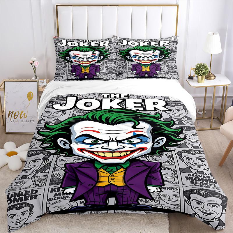 3pcs Joker Duvet Cover Set (1 Duvet Cover + 2 Pillowcases, No Core) - Comfortable, And Breathable Bedroom Decoration yy251104088