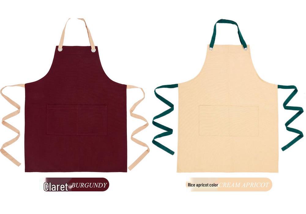 Cotton Canvas Waterproof Apron for Men & Women - Ideal for Commercial Kitchens