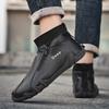 New Casual Shoes for Men Luxury Round Toe Men Ankle Boots Light Slip On Walking Shoes Outdoor Comfor Men High Top Sneakers