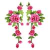 3D Flower Embroidery Flower Applique Multi-Color Handmade Sew On Patch Embroidery DIY Embroidery Repair Patch Wedding Decoration