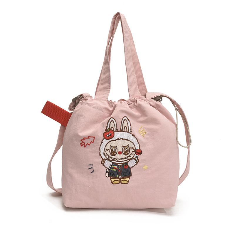 

New lightweight vertical mobile phone bag casual student high value simple embroidered shoulder bag women 18*8*21