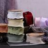 High Quality Korean Edition Solid Color Lace Pleated Ribbon Butterfly Clip Hairpin Raw Material Diy Gift Wrapping Ribbon