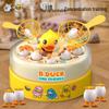 B.Duck Yellow Duck Magnetic Fishing Game - Parent-Child Interactive Desktop Toy