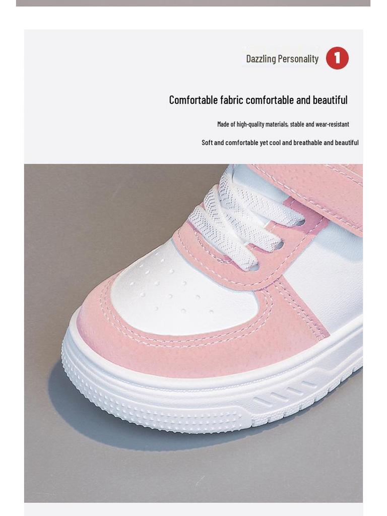 Breathable High-Top Pre-Walker Sneakers: Wear-Resistant Sports Shoes for Boys and Girls