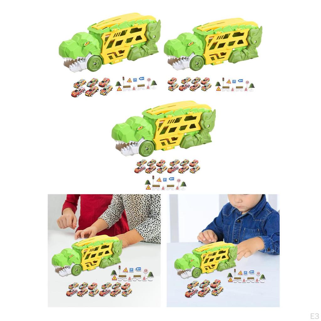 Dinosauří náklaďák s autíčky, hračka, zábavná auta, sada pro děti od 3 let