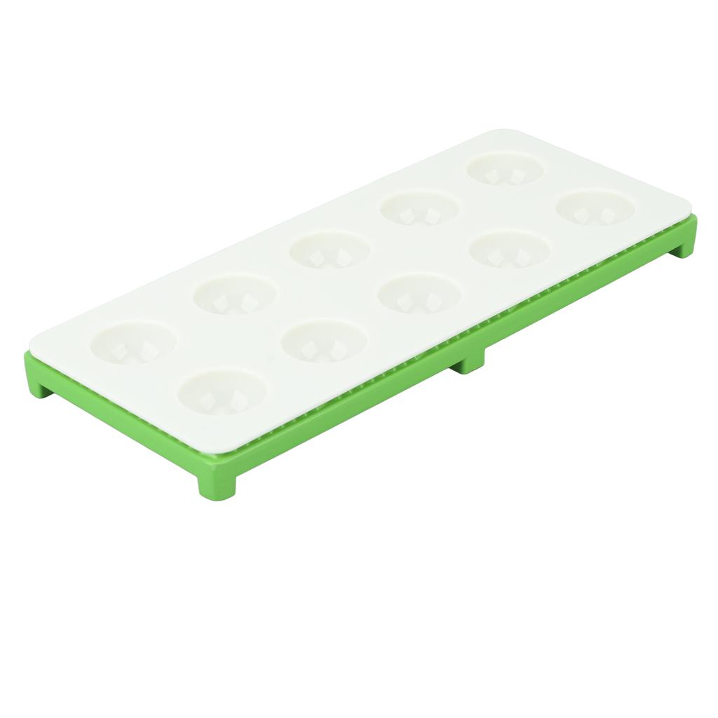 Ravioli Maker Press 10 Holes Iron ABS Durable Square Ravioli Maker for Home Dumpling Making Green