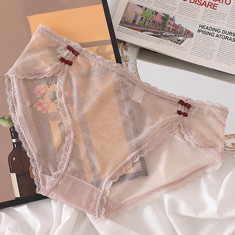 

Элегантное кружевное женское нижнее белье в стиле чеонгсам с высоким разрезом и средней талией
