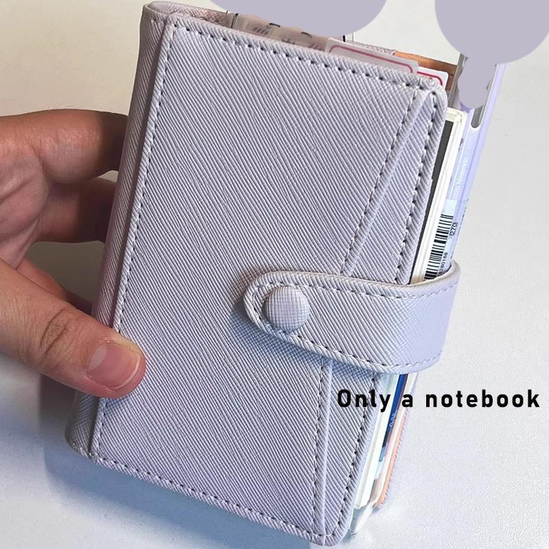 Green Leather Notebooks Portable Pocket Book M5 Loose Leaf Notebook With 60/40 Blank Inner Page Suitable For Girl Back To School