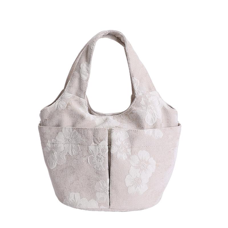 Cross2026 Women s Casual Lightweight Multi-functional Printed Bucket Handbag белый