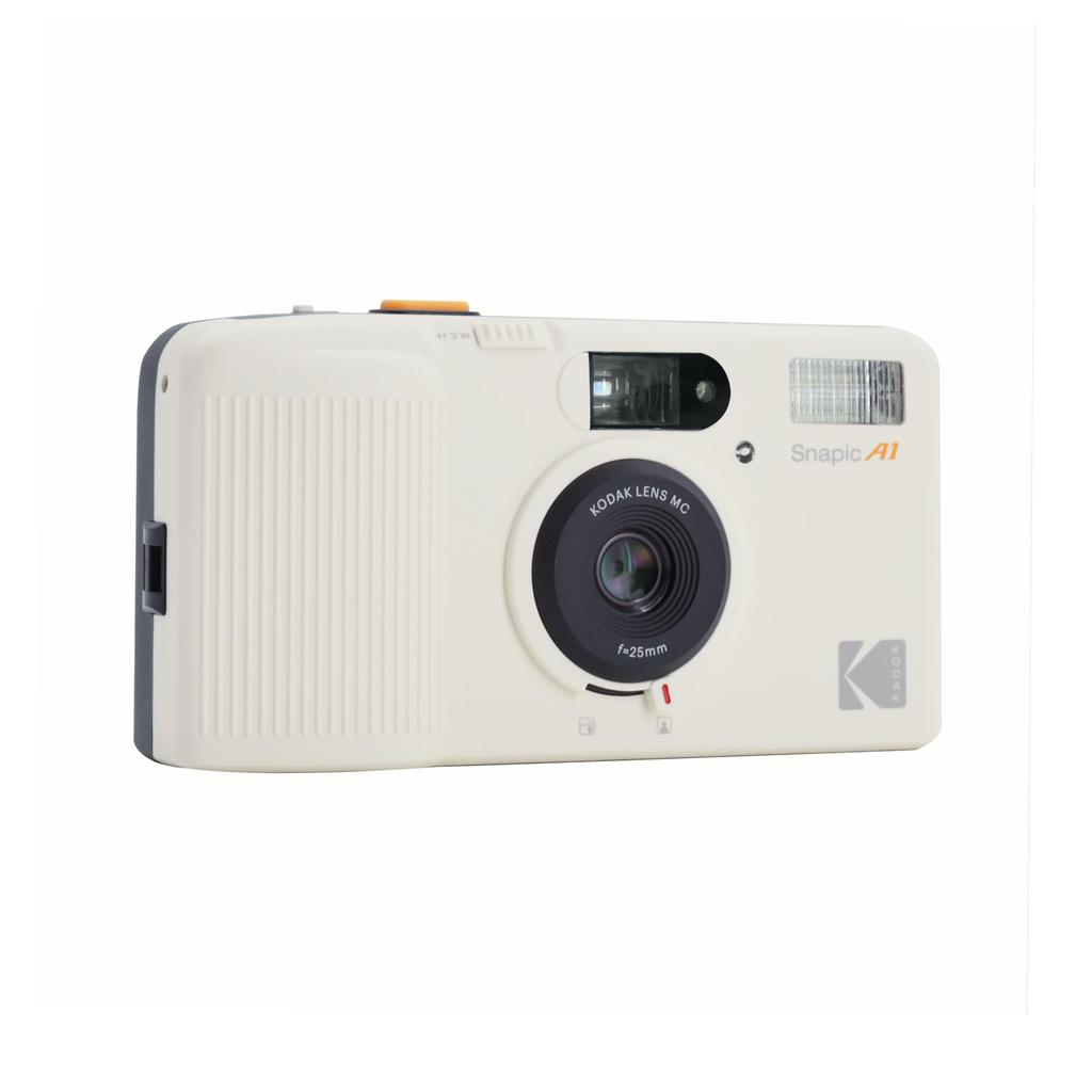 Kodak Snapic A1 35mm Film Reusable 35mm Lightweight and Compact AAA Batteries Not Ivory Camera, Film, Dual-Zone Focus, (Film & Included) (Size D,