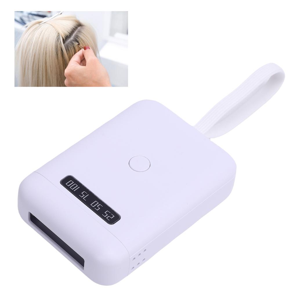 LED Hair Extension Curing Lamp 405nm Professional Portable Fast Curing Wig Extension Lamp for Salon and Home