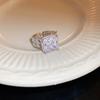 Zircon love open ring light luxury high sense index finger ring personality niche Internet celebrity ring fashion jewelry