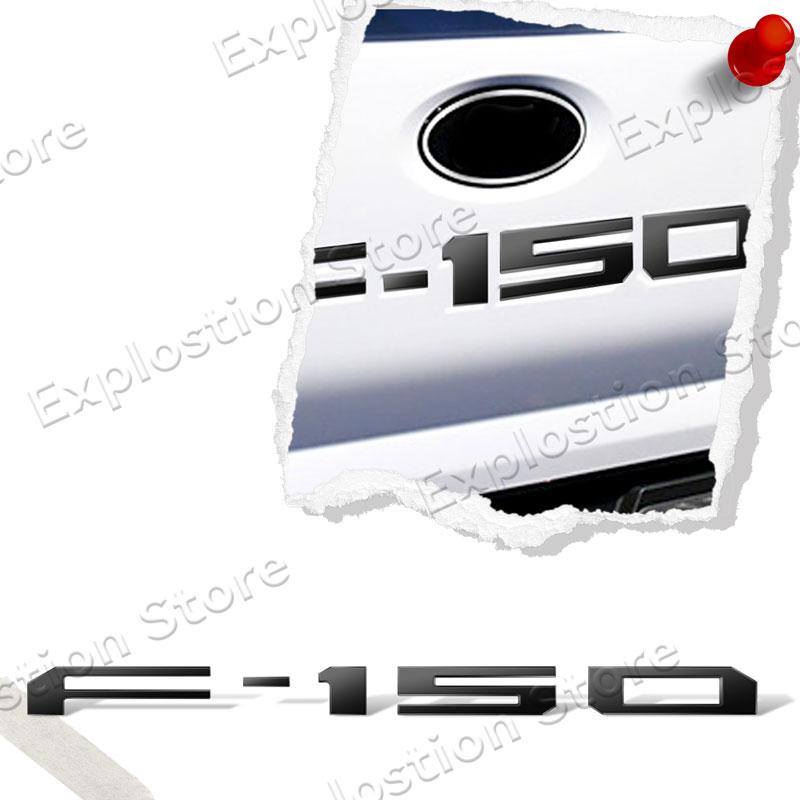 Car ABS Plastic F-150 Logo Car Letter Fender Side Emblem Rear Tail Trunk Badge Sticker For Ford F150 GT Accessories F14