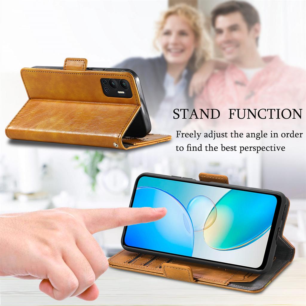 Multifunctional Magnetic Flip Cover Leather Case for Infinix/Tecno Series. Infinix Note 40/Spark 30C/Camon 40/Note12... Where Fashion Meets Function