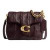 Tabby 17 Logo Zip Closure Napa Leather Crossbody Shoulder Bag Small Women Bags Burgundy CW628-B4MER