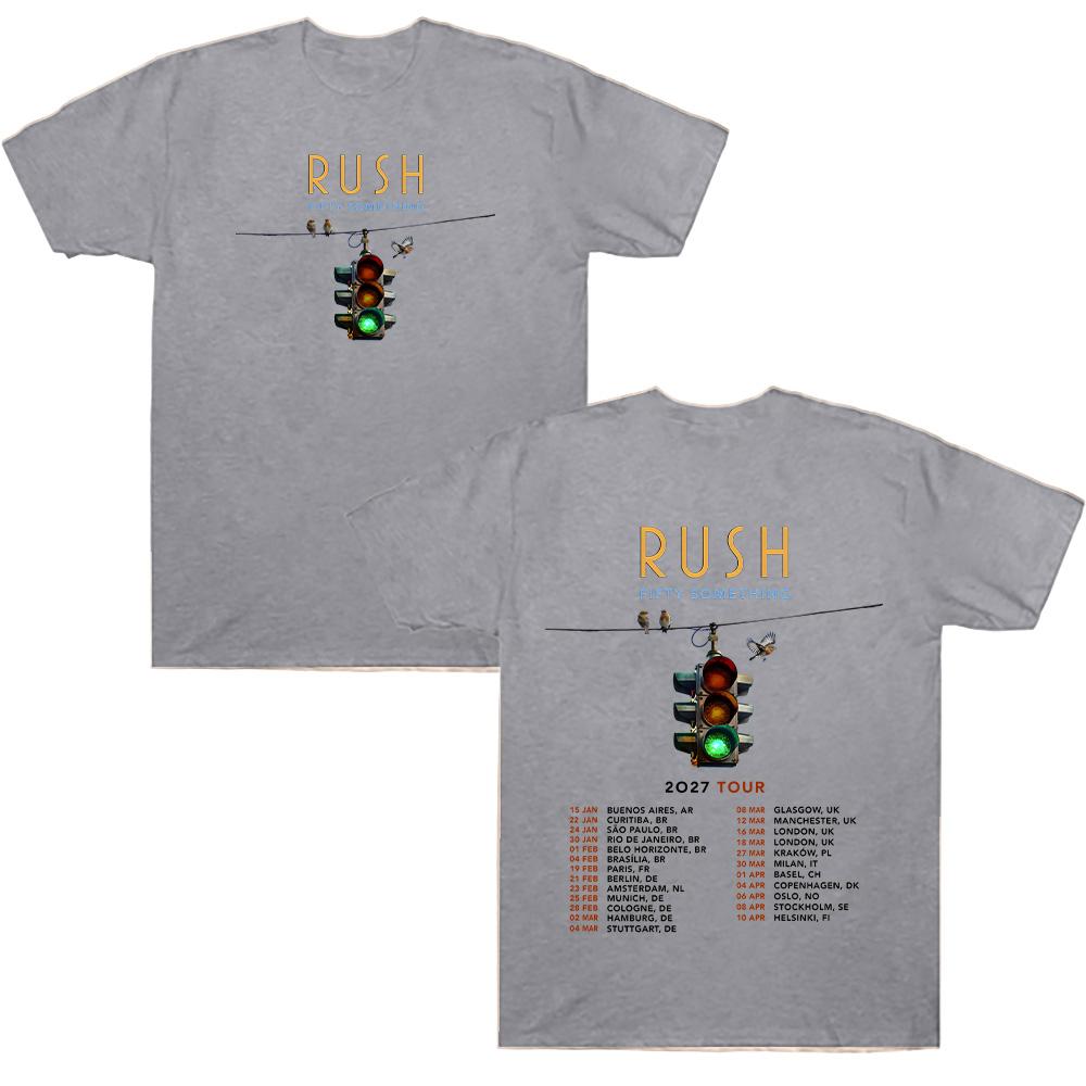 FIFTY SOMETHING Tour 2027 T-shirts RUSH Band Merch Fashion Clothing Gift All Fans T Shirt Summer New Men and Women Cotton Tops