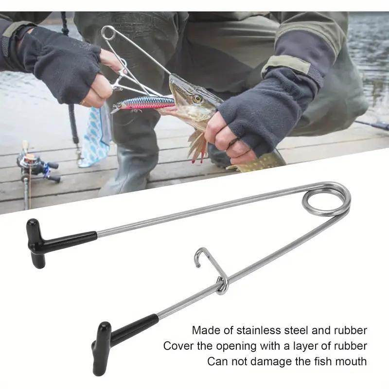 Metal support fish,black fish mouth opener,torpedo frog hook extractor,lure fishing gear,support fish accessories,mouth opener
