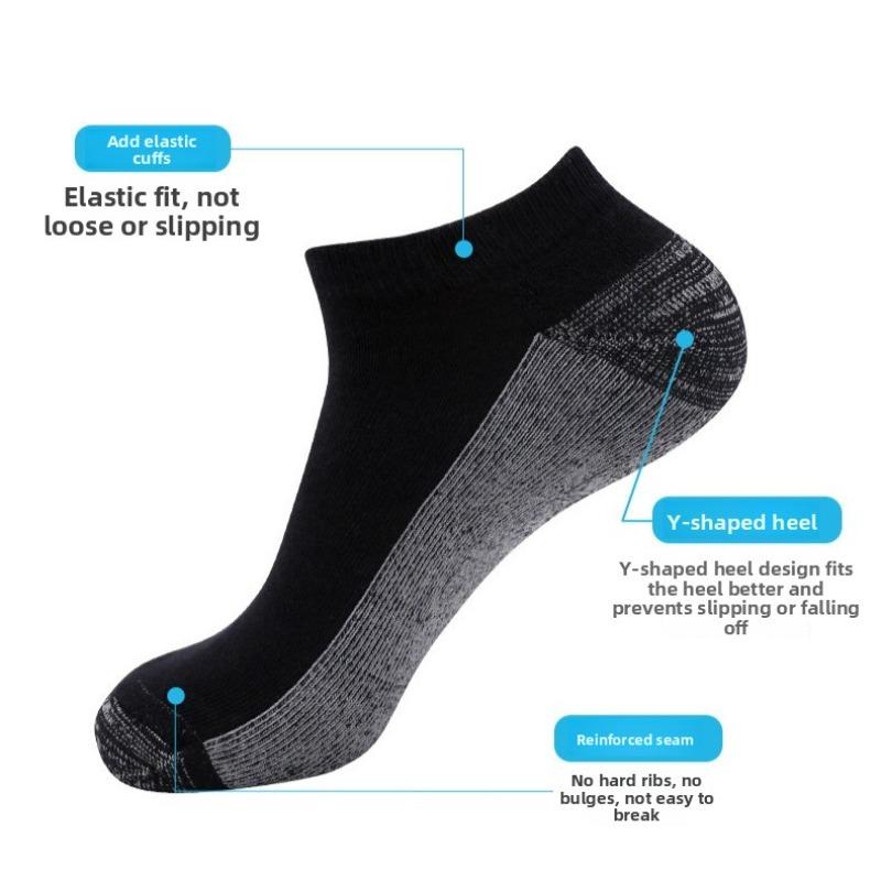 

Мужские профессиональные спортивные утолщенные носки для бега в тон 1 pair чёрный