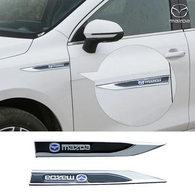 2 buc Autocolant Emblema Insignă Decorativ Metalic Caroserie Lamă Etichetă Laterală pentru Mazda 2 3 MS 6 CX-5 CX5 BT-50 CX-30 AXELA Accesorii