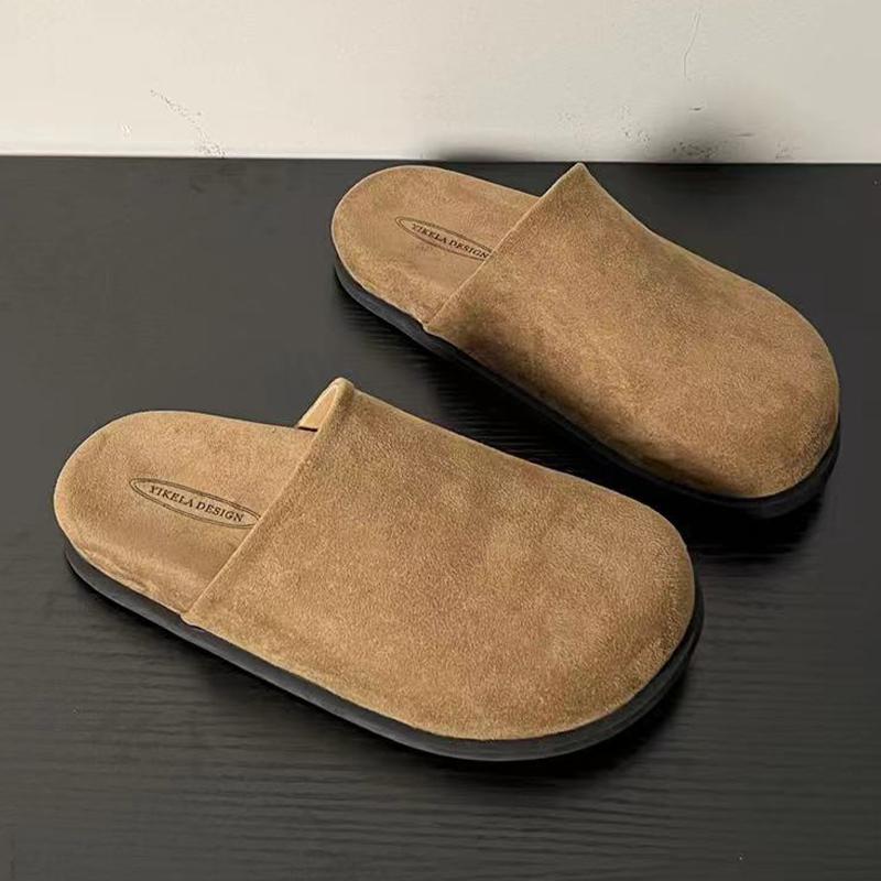 Fashion Flats Women Mules Shoes Suede Casual Slingback Slippers Fashion New Autumn 2025 Dress Cozy Walking Brand Zapatillas De Mujer