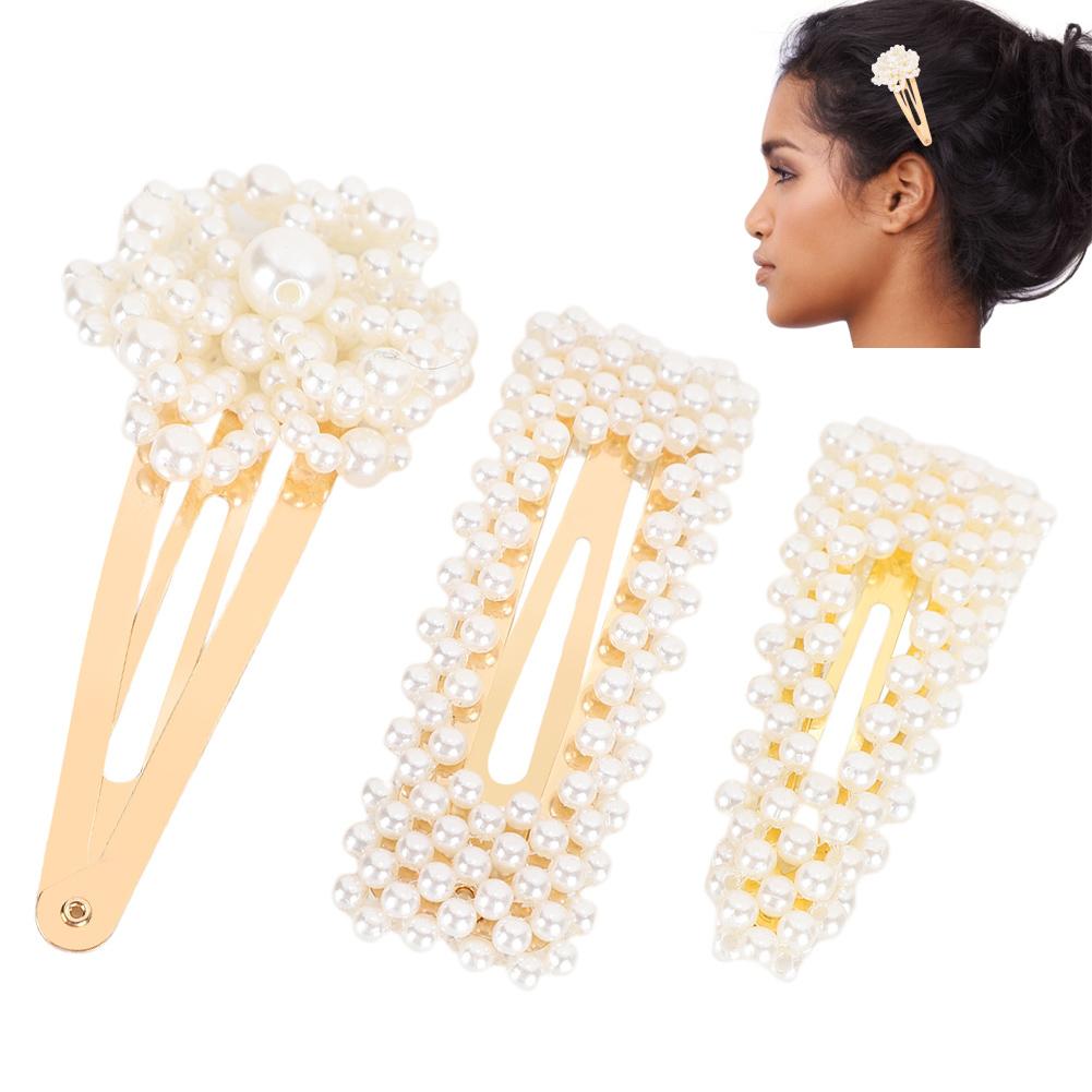 Fashionable Cute Girl Pearl Hair Pin Hair Clip Hair Accessories Beauty Tools JewelryCombination 1