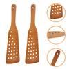 2 Stück Holz Bratwender Wok für Kochutensilien Pfannenwerkzeuge Antihaft