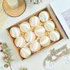 12Pcs/Set 6CM Velvet Christmas Ball Ornament Shatterproof Plastic Reusable Holiday Xmas Tree Hanging Flocked Ball Decoration Pendant